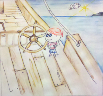 Will the Pirate children's Book Illustrations by Garrett Dykstra
