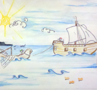 Will the Pirate children's Book Illustrations by Garrett Dykstra